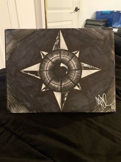 Compass eye painting