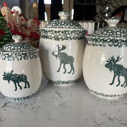 Tienshan Folk Craft Moose Country ceramic