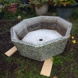 Concrete Flower Pot 30 X30 12   Inches Deep
