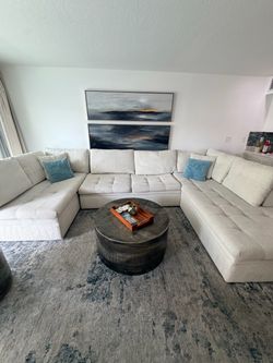 Large Comfy  Chaise Sofa