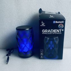 Bass Jaxx Gradient+ Bluetooth Wireless Speaker LED Color Changing