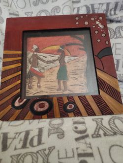 Wood  ARTISTIC  Glass Frame 