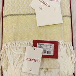 Valentino V Logo Stole Shawl - Valentino at Atlantis the Royal