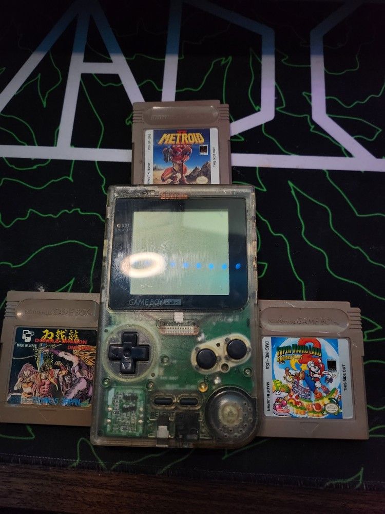 Gameboy Pocket With 3 Games