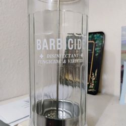 Vintage Barber Glass Barbicide In Good Shape