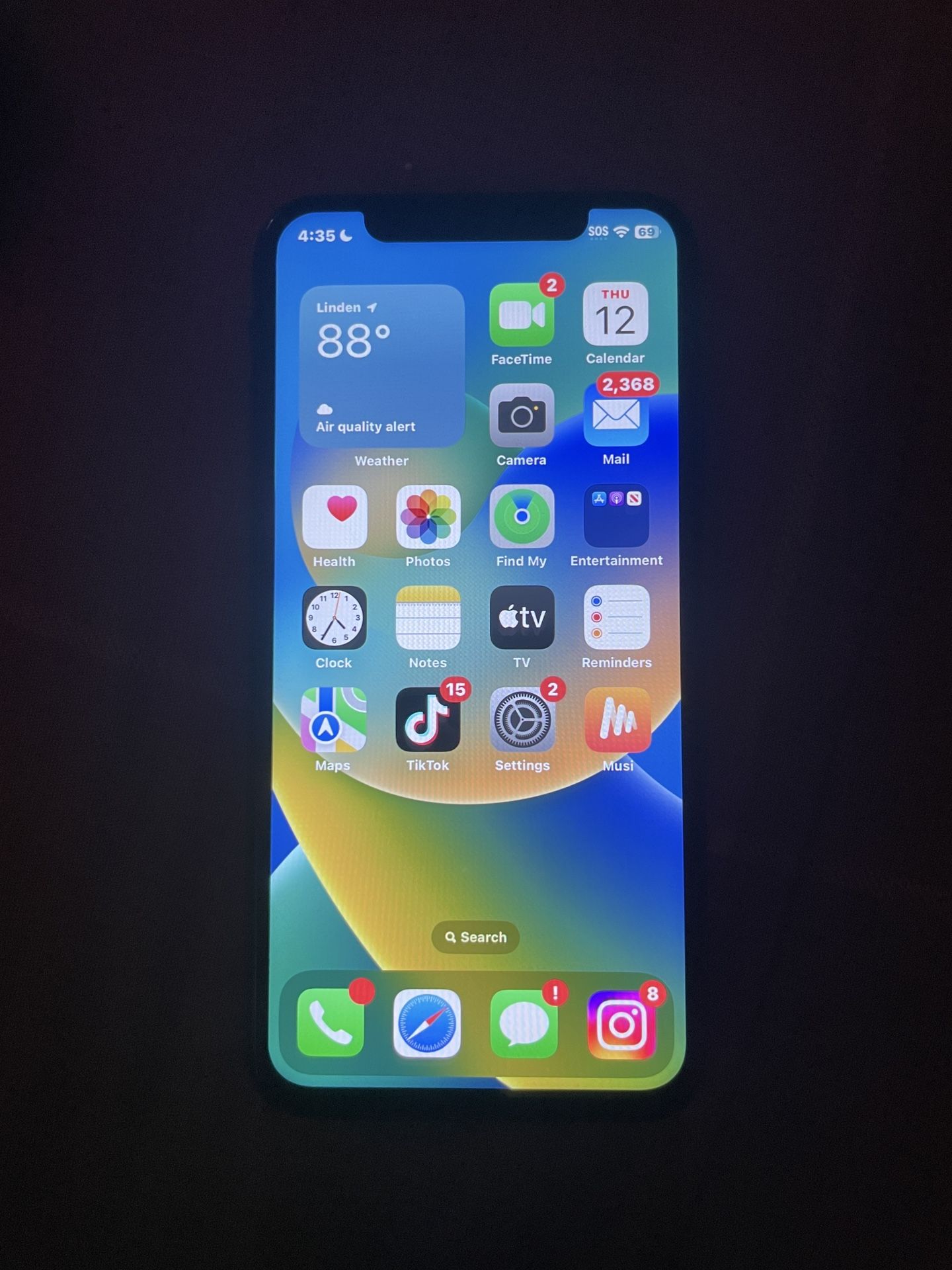 iPhone X Cracked