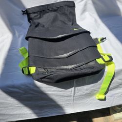 Nike Roll-Top Backpack – Black with Neon Straps