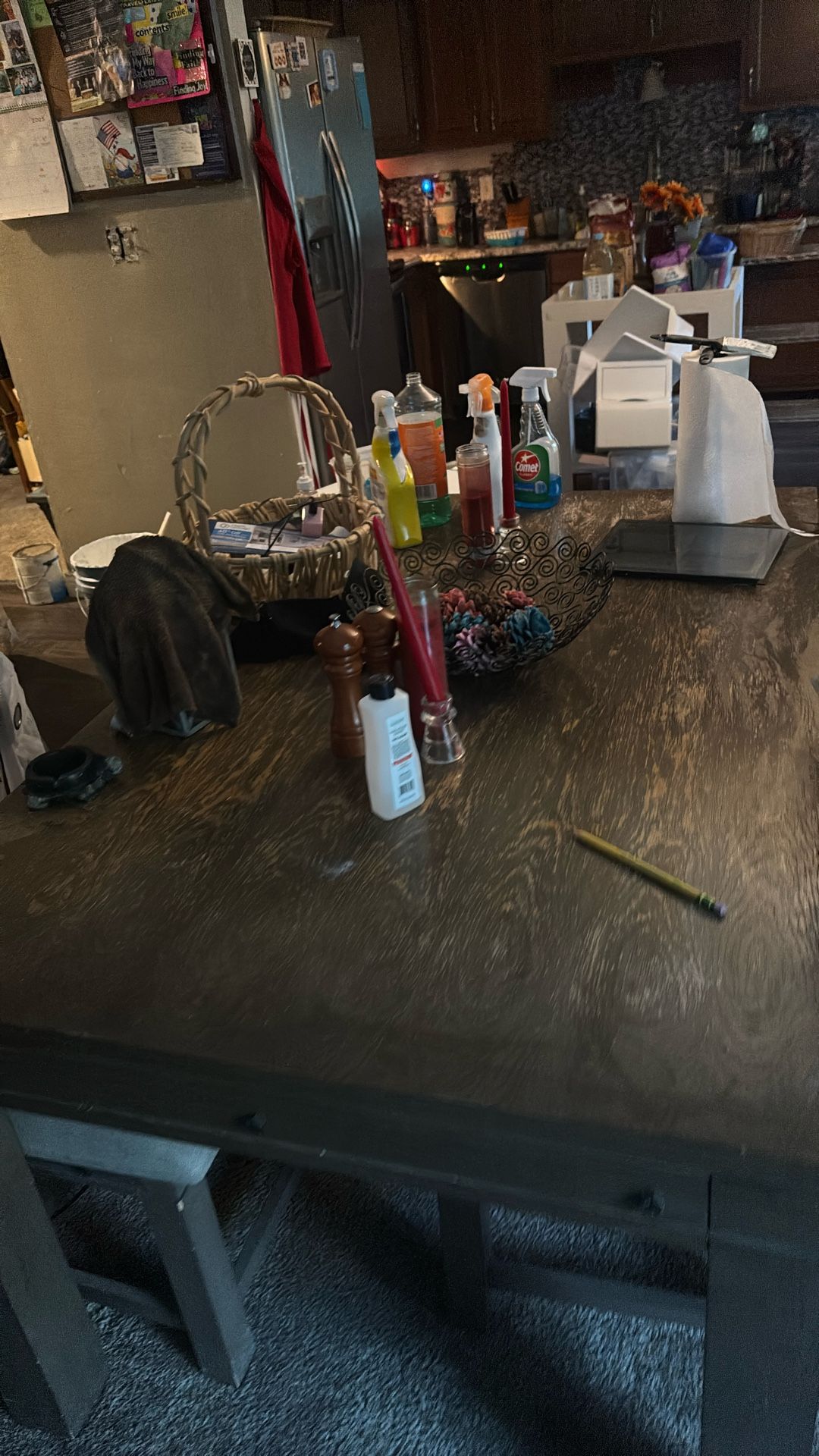 Oak dining room table