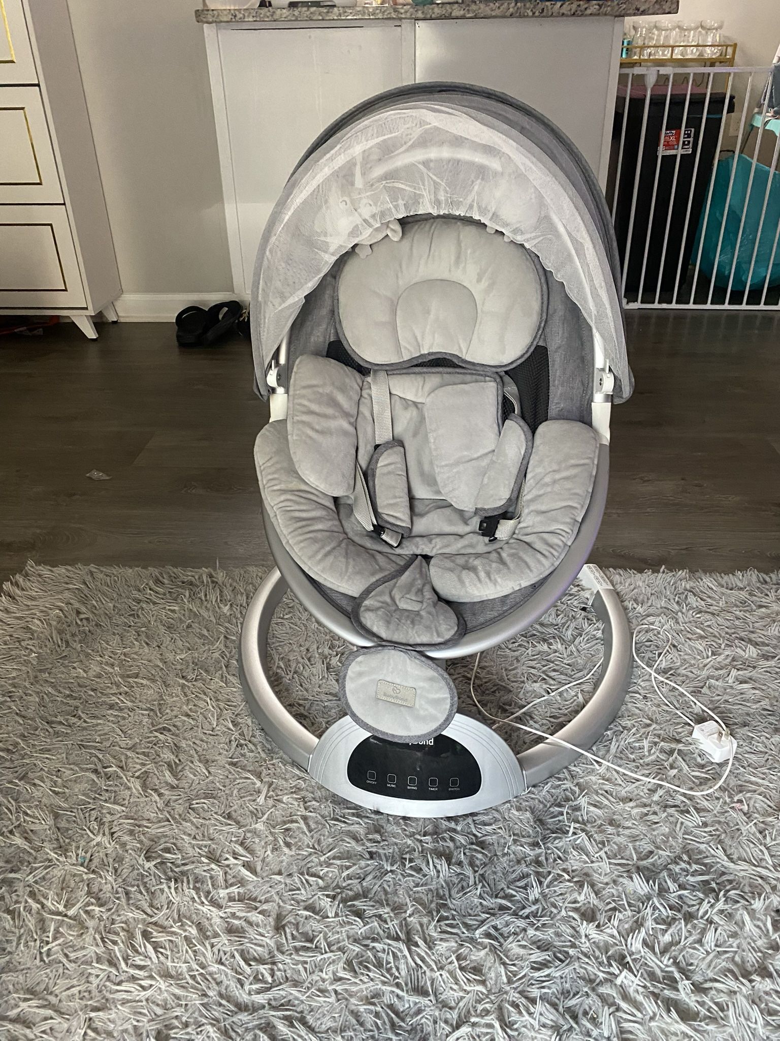 BabyBond Baby Swings for Infants, Bluetooth Infant Swing with Music Speaker