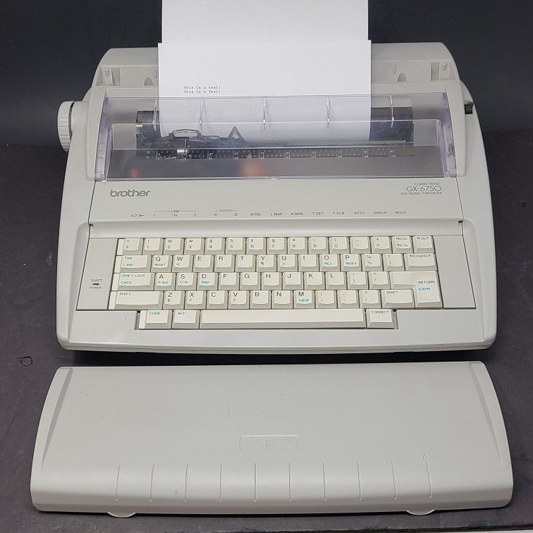 Brother Correctronic GX-6750 Portable Electronic Typewriter FULLY TESTED!