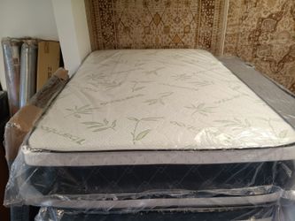 Queen Double Pillow Top Mattress Firm Double-Sided Fast Delivery Factory Direct Prices