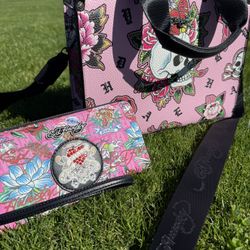 Ed Hardy Purse And Wallet