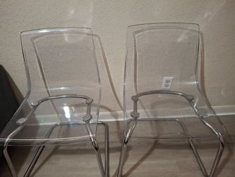 Transparent chairs,$20 each