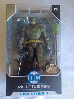 McFarlane DC Multiverse Batman Armor Suit Platinum Edition Figure Dawn of Justice