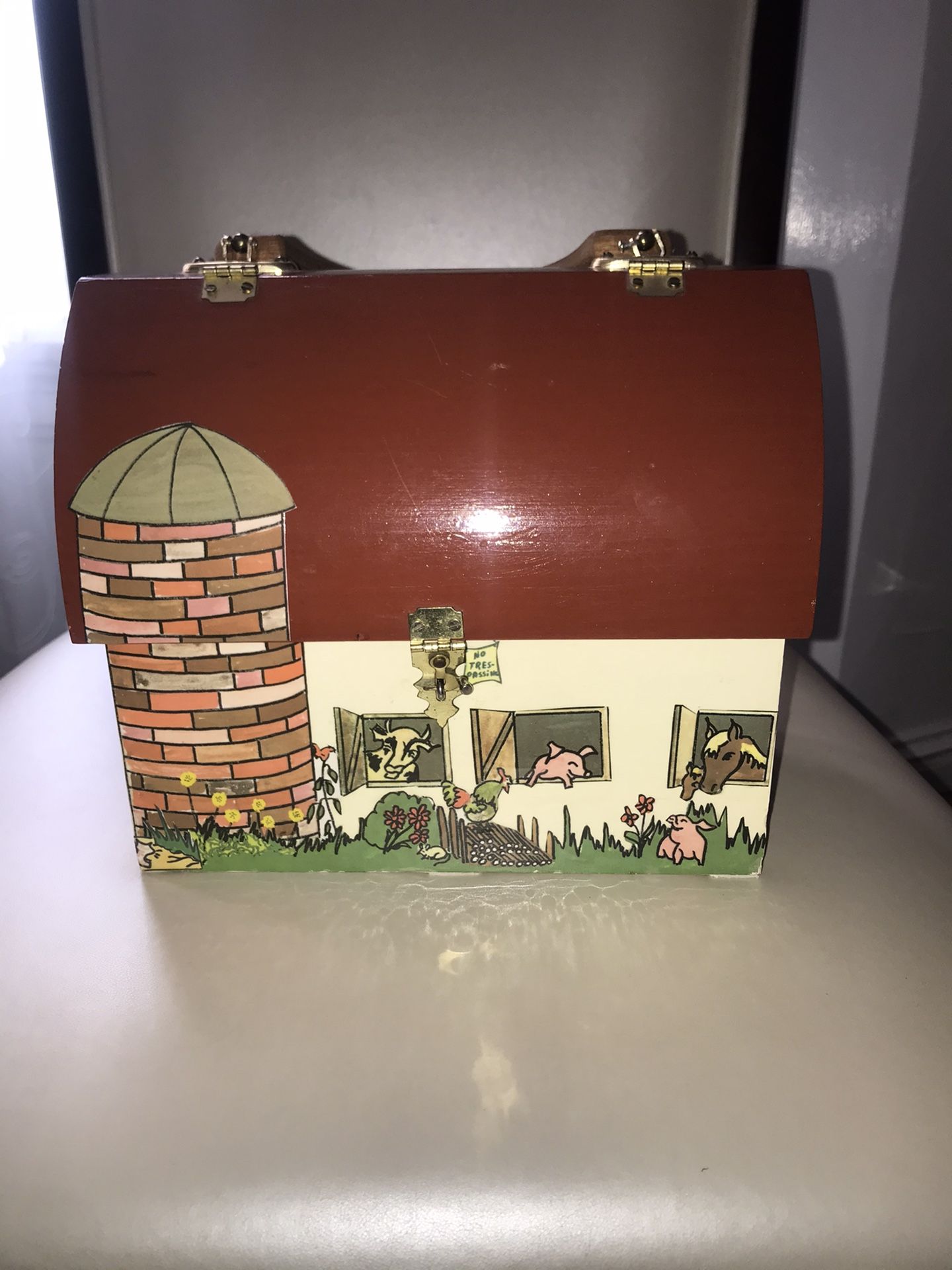 Wooden barn purse