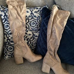 Knee high shop boots shein