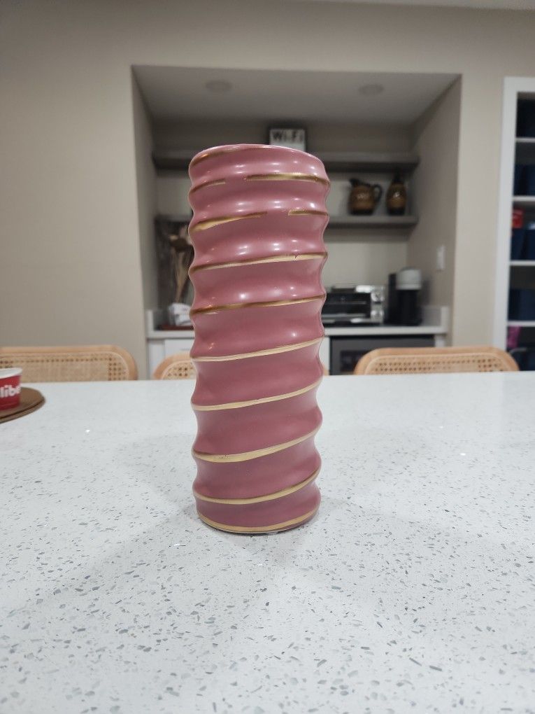 Cylinder Pink Vase