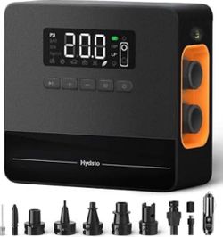 Electric Portable SUP Air Pump, Faster 20PSI High Pressure Paddle Board Pump, Dual Stage Inflation & Deflation