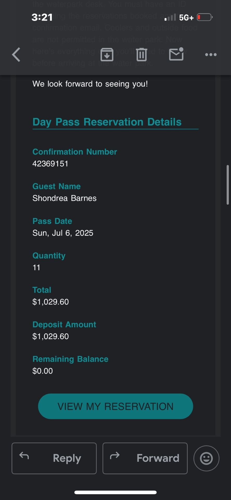 Great Wolf Tickets Water For (11) People