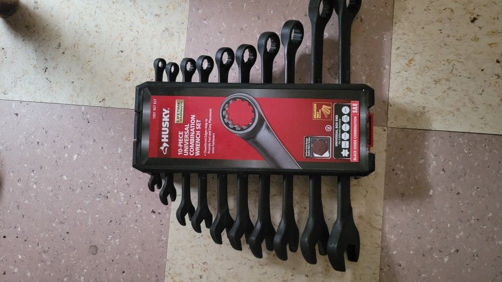Husky 10 Piece Combination Wrench Set