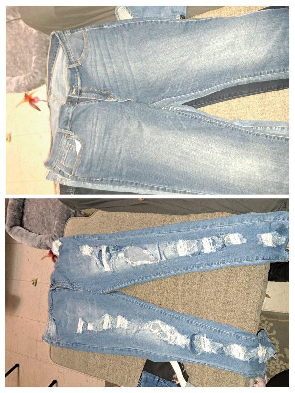 Womens Jean's Size 18/20 Lot Total Of 5 Pairs Of Name Brand Jeans 