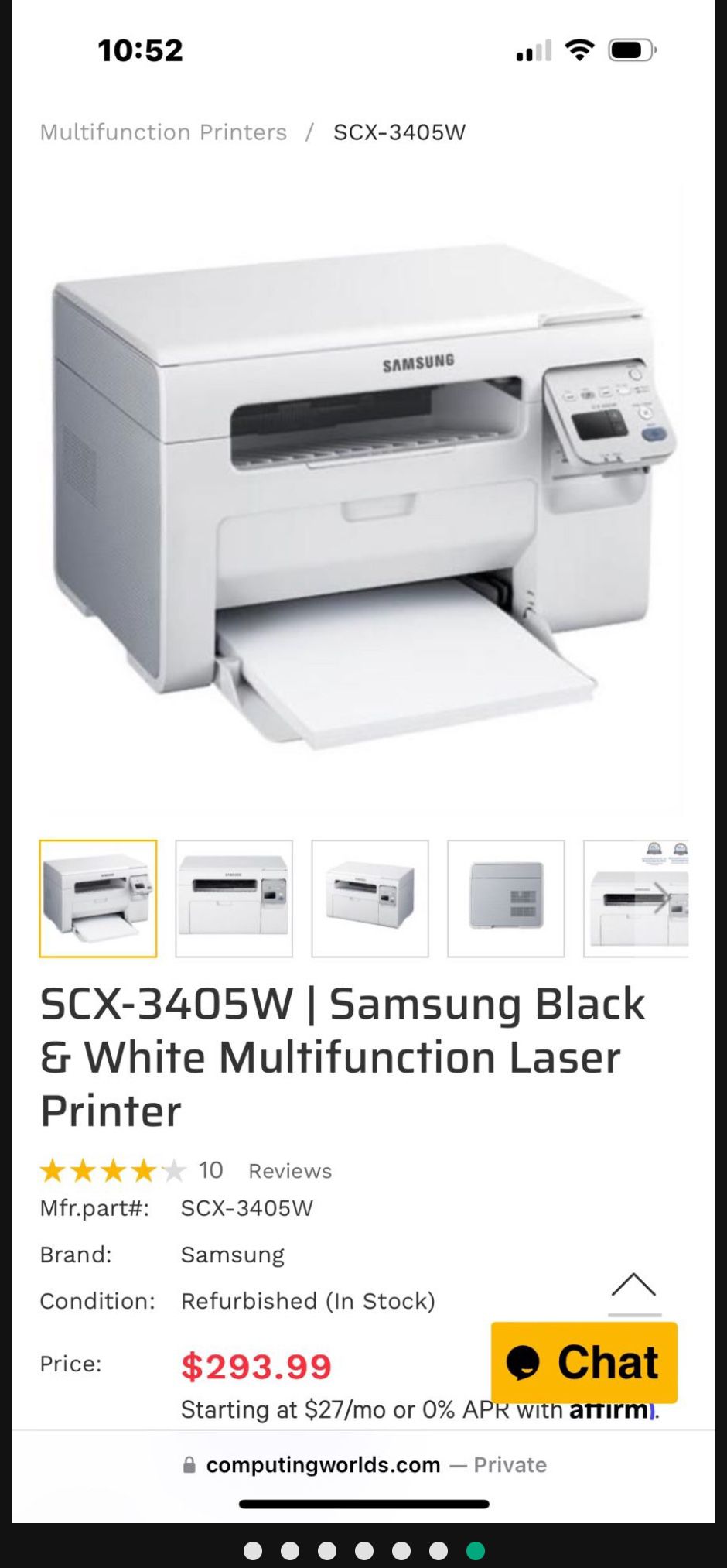 Samsung SCX-3405W |printer 