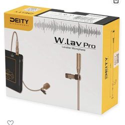 Deity Microphones W.Lav Pro 0.157 in IP57 impermeable Lavalier con adaptador de micropunto DA35 de 0.138 in