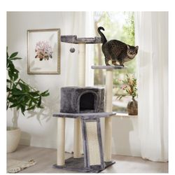 52 In Cat Tree & Condo - Gray