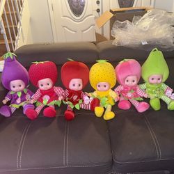 Cute Vintage Happy Fruit Baby Singing Plush Dolls