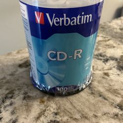 Verbatim 100 Pack 52x CD-R 700MB Capacity Gray (94554) 