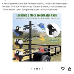 Carod Trailer Rack $30