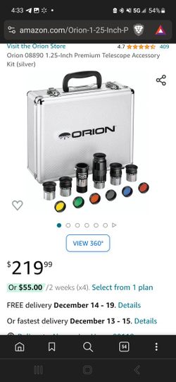 New Orion Lens Kit For Viewing Planets