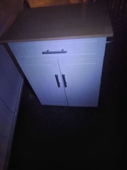 White kitchen Cart