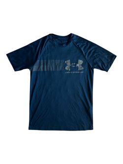 Under Armour Navy Blue Graphic T-Shirt Size Small