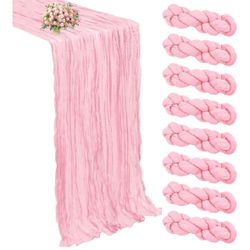 6 Pink Table Runners