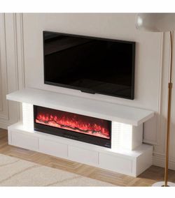 Tv stand w/fireplace
