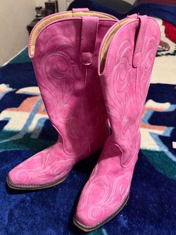 Pink cowboy boots