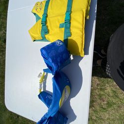 Child Life Jacket And Floaties 