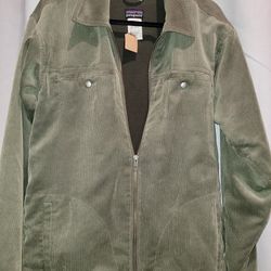Patagonia Olive Green Corduroy Jacket, Size S