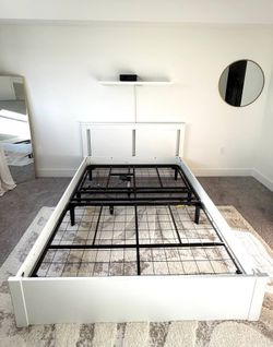 IKEA White Queen SONGESAND Bed Frame