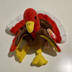 TY Beanie Baby Gobbles the Turkey rare retired 1996, 5''