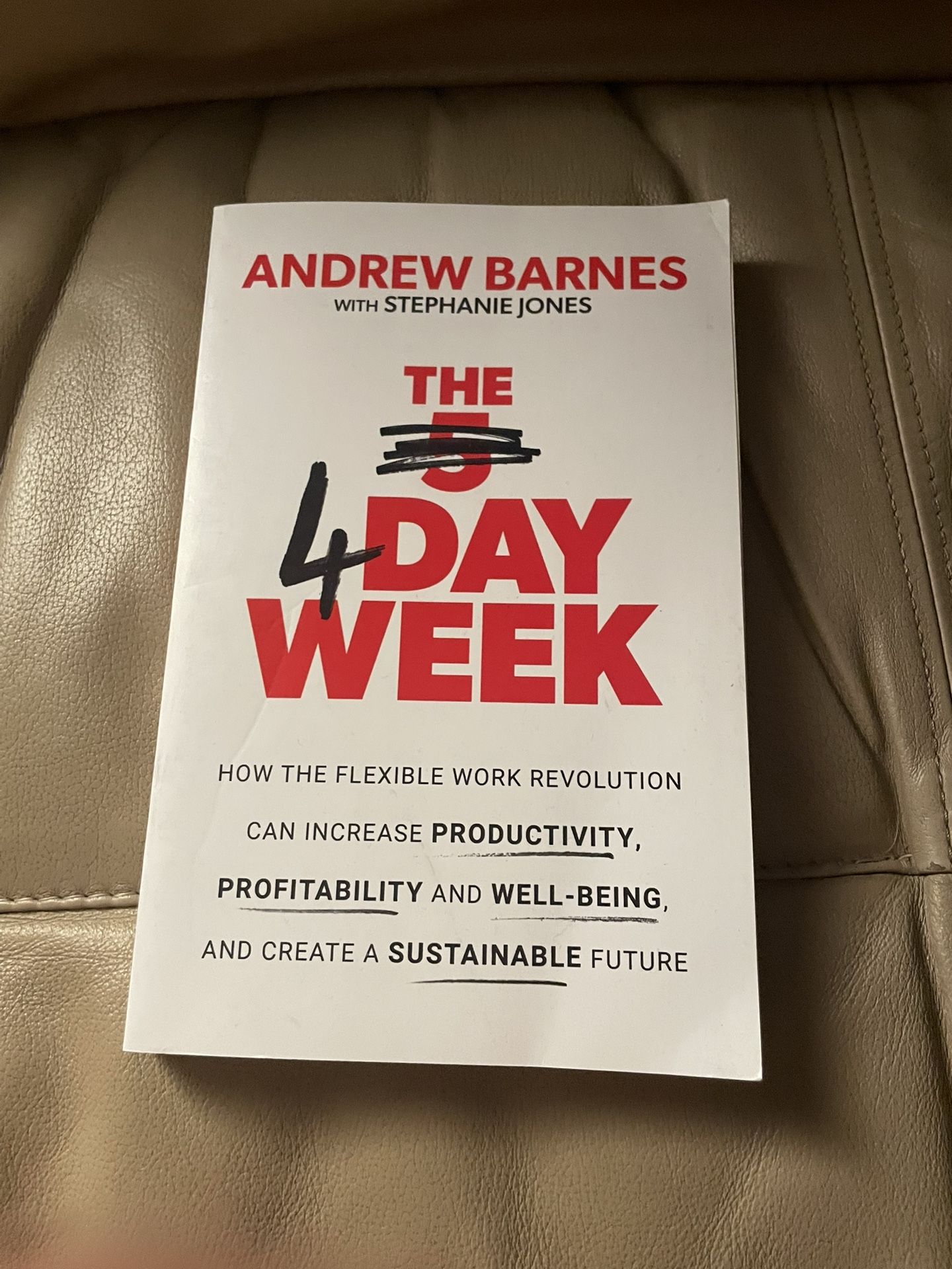 The 4 Day Week Book by Andrew Barnes Good Condition Productivity Business Work