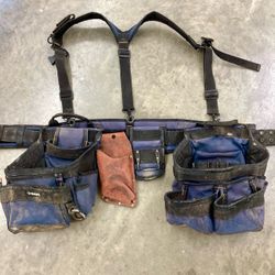 Framers Nail Bags Tool Belt with Suspenders
