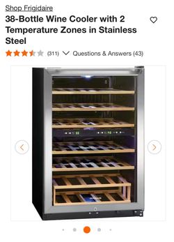 Frigidaire 38-Bottle Dual Zone Wine Cooler