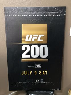 UFC canvas poster