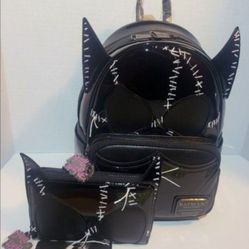 Loungefly CATWOMAN Backpack And Wallet Included Limited Edition New With Tags 