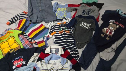 Baby Boy Clothing Bundle – 56 items