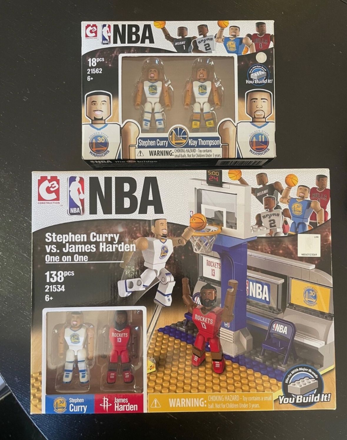 C3 Construction NBA Stephen Curry Vs. James Harden & Curry Klay Thompson