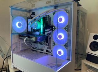 White Custom Built Gaming PC