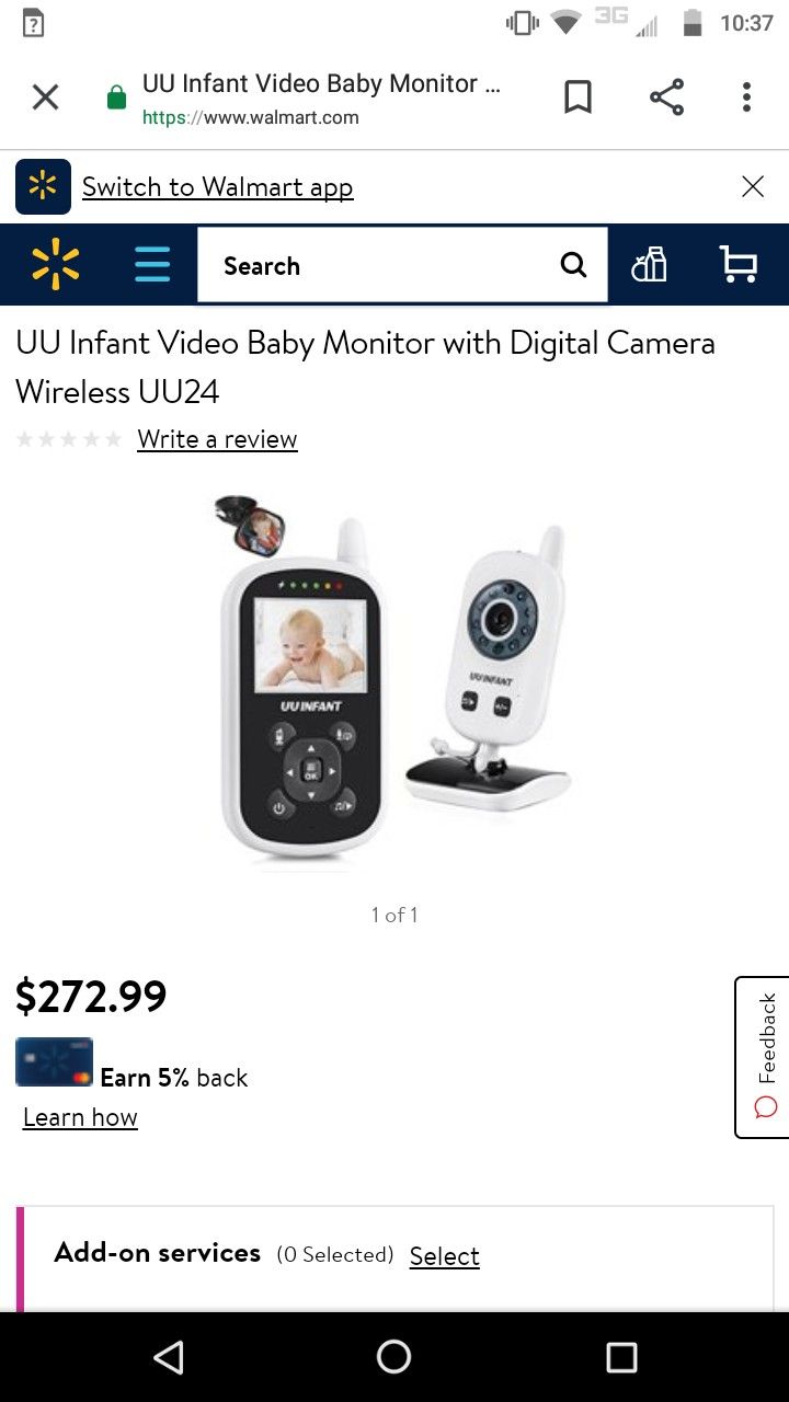 Uu infant video baby cheap monitor